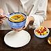 Kichvoe Japanese Ceramic Soup Bowl Set with Lid & Spoon, 4