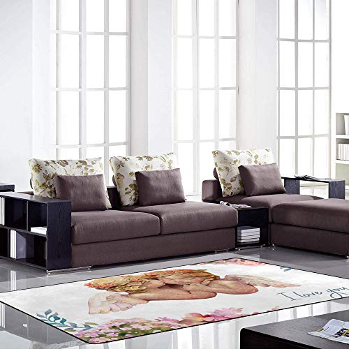 Tapis de salon en velours stretch facile à nettoyer et ultra doux