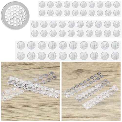 60 par pyłoszczelna siatka z klejem ze stali nierdzewnej do słuchawek dousznych do słuchawek zamiennych Clean Net (3,5 mm, 4 mm, 4,5 mm, 3 rozmiary w każdym rozmiarze, 20 par)