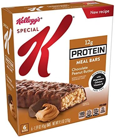 Special K Protein Meal Bars, Chocolate Peanut Butter, 9.5 oz (6 Count)(Pack of 6)