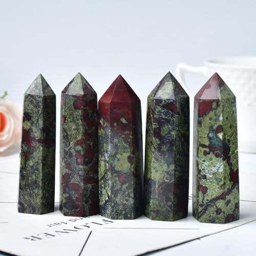 Piedra de Sangre de Dragón en Prisma Natural de 70mm Ideal como Regalo DIY Místico 4