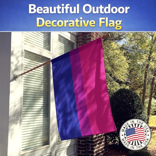 Drapeau Bisexual Pride Caroline's Treasures CK8011CHF en polyester grand format 28x40 multicolore - 3