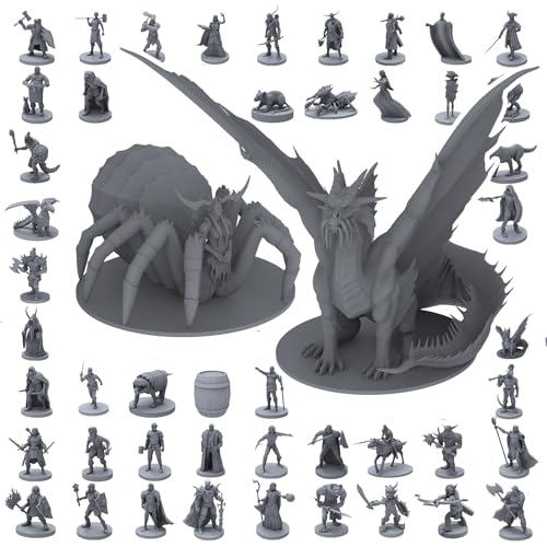 House of Bodian 101 Unique Miniatures - Mythical Heroes Complete Edition - Suitable Size for DND