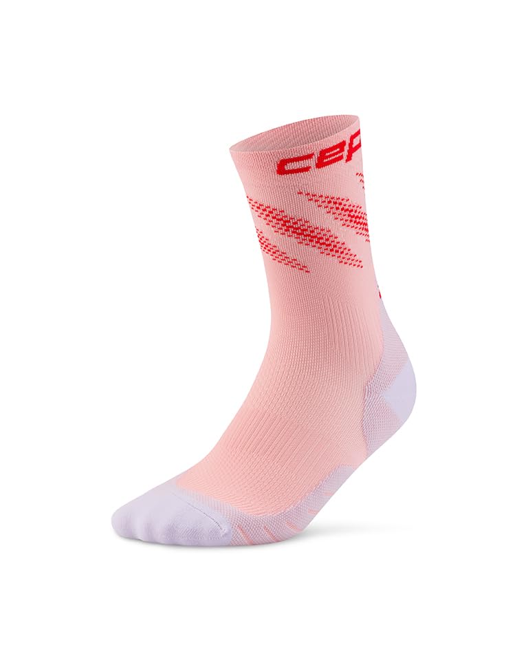 CEP RUN EDT ELLIPTIC MID CUT LAUFSOCKEN DAMEN – Atmungsaktive Kompressionssocken Damen für Training & Lauf – Leistungsstarke leichte Laufsocken
