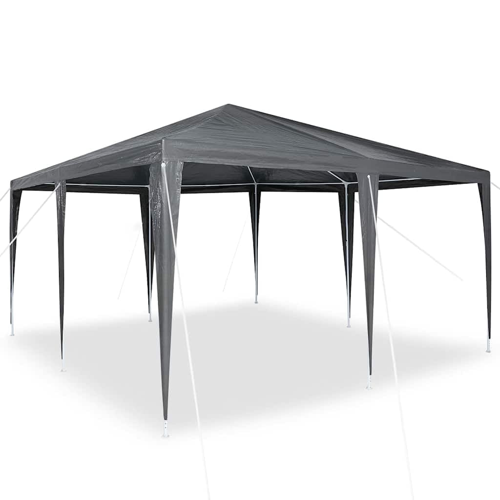 Tenda Party Antracite 400 x 400 x 266 cm Polietilene e Acciaio | Pieghevole, Struttura in Acciaio, Resistente All'acqua, Per Feste E Matrimoni Esterni