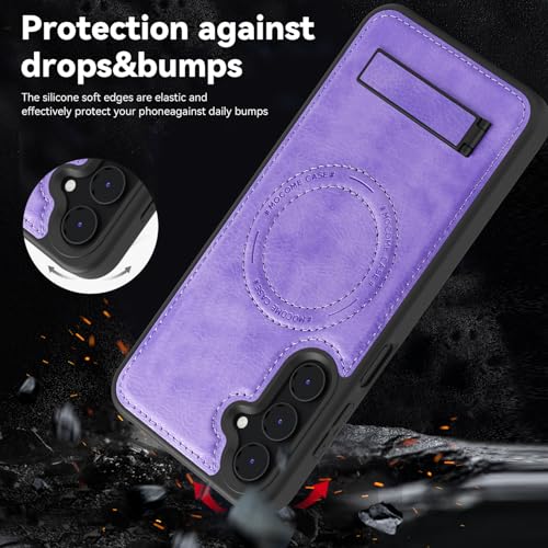 Image of Lunivop for Samsung Galaxy A16 5G Phone Case 6.7 inch PU Leather Light Purple