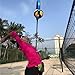 SOEZmm Volleyball Spike Trainer Pro SPT5004 – Premium Training Aid for Spiking, Serving & Blocking – Adjustable Lightweight Aluminum Pole & Secure Ball Holder – Question Mark Hook,No Ball Included