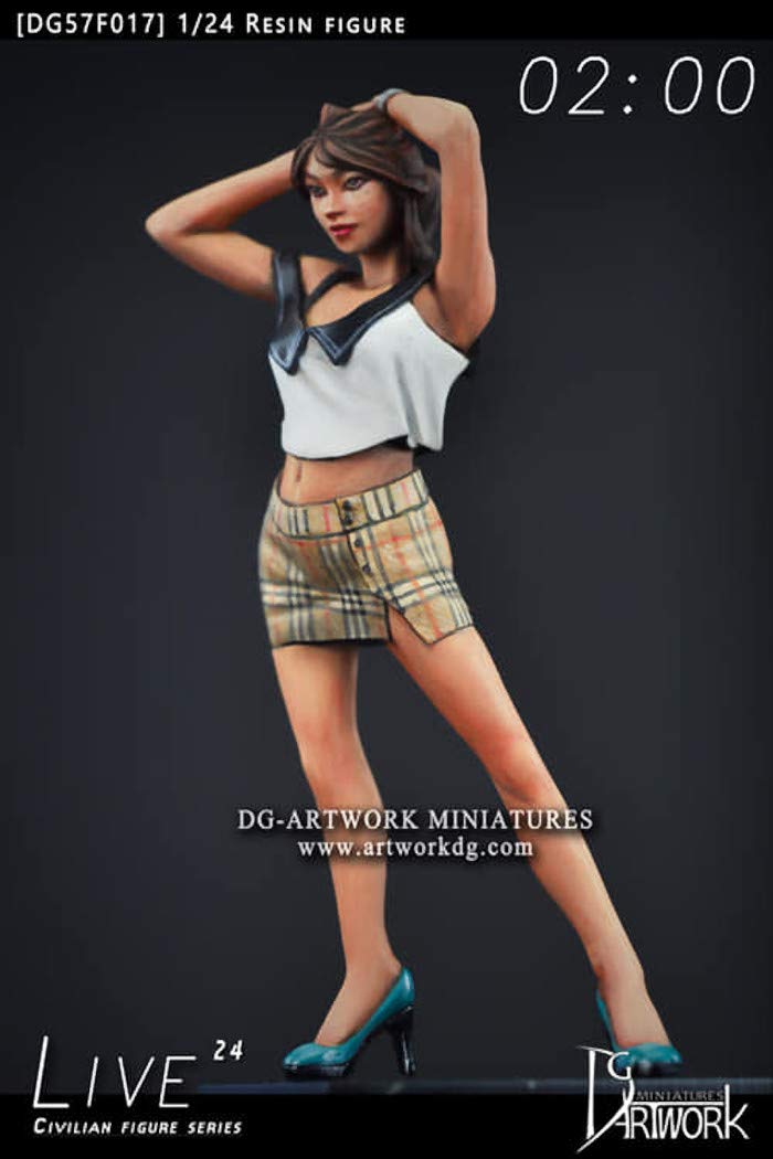 DG Artwork DG75F017 1/24 Civilian Figure Series Live 24-02:00 - Kit de montaje de resina sin pintar