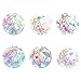 GORGECRAFT 6PCS Moon Flower Window Clings Non Collision Rainbow Stickers for Birds Strike Decals Film Vinyle Prismatique Non Adhésif pour Portes Coulissantes Windows Glass