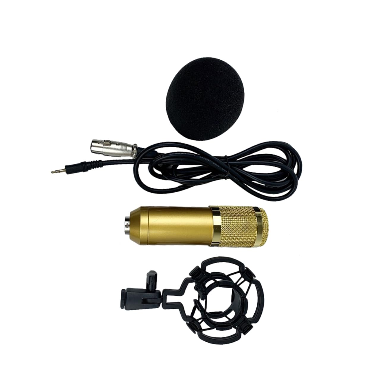FAVOMOTO Bm800 Capacitor Microphone Double-Layer Mesh Design Large Diaphragm Connector for Recording