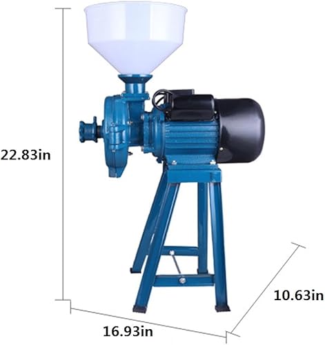 Miniatura 3 de Molino eléctrico de 110 V 2200 W, molinillo de grano comercial resistente, molinos de harina de alimentación seca para cereales, arroz, maíz, trigo,