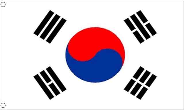 FlagSuperstore Korea South Flag 5 x 3 FT - 100% Polyester With Eyelets