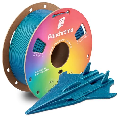 Image of Polymaker Panchroma Starlight PLA Filament 1.75mm for 3D Printing, Neptune | Neatly Wound, Starry Sky PLA 1kg, Easy Print & Smooth Feeding, Compatible with Bambu Lab & Most 3D Printers
