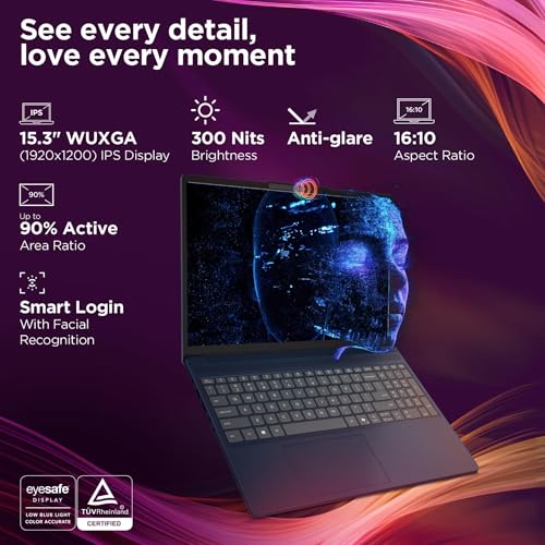 Image of Lenovo IdeaPad Slim 3i - WUXGA Touchscreen Laptop - Intel Core 5 210H (8-Core, Outperforms Intel Core i7-13620H) - Backlit Keyboard - 16GB DDR5-1TB Storage(512GB SSD w / 512GB External)