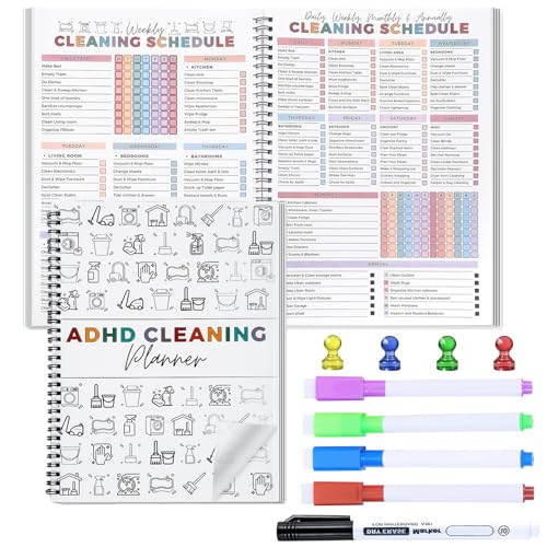 Cleaning Planner, Cleaning Schedule and Checklist...