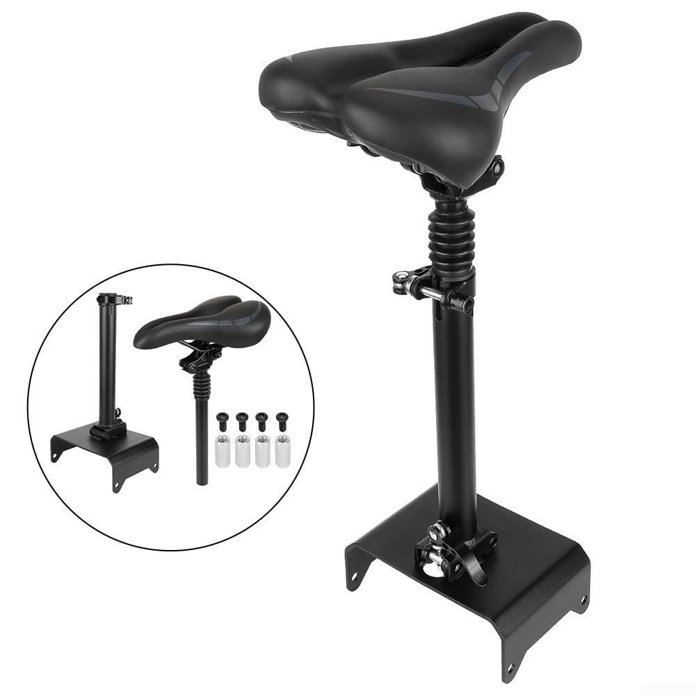 Selle de trottinette électrique avec cadre en acier, amortissant les chocs