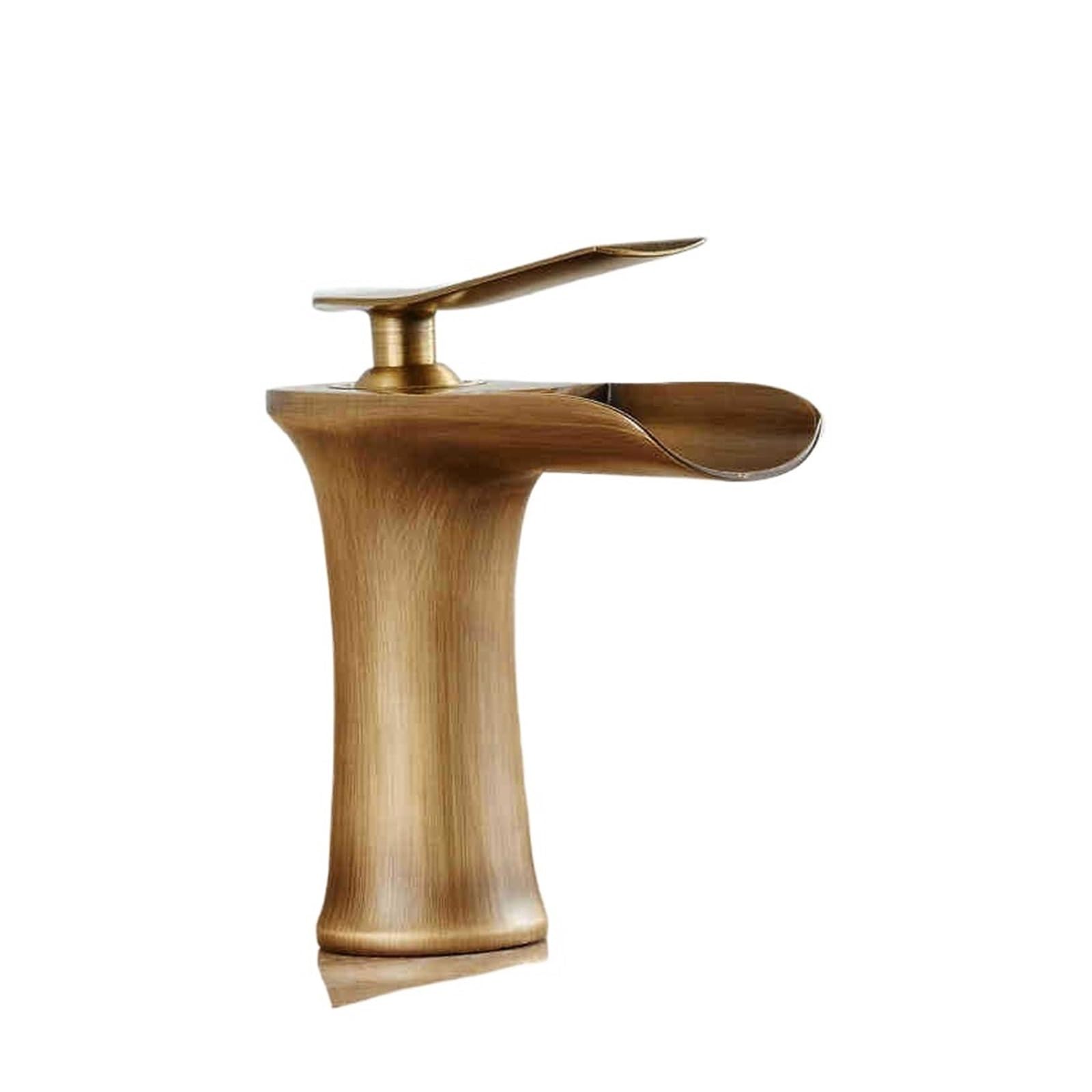 Grifo de lavabo de latón antiguo cascada que evita salpicaduras baño
