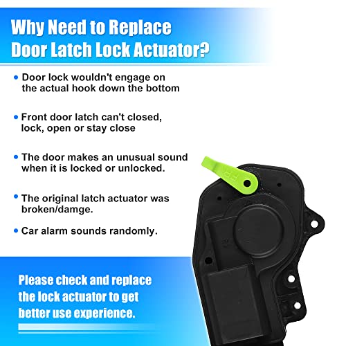 Image of X AUTOHAUX Front Right Power Door Lock Actuator 69110-33010 for Toyota Camry A /T LE XLE 1997-2001 RH Front Right Passenger Side Door Lock Latch Actuator Only