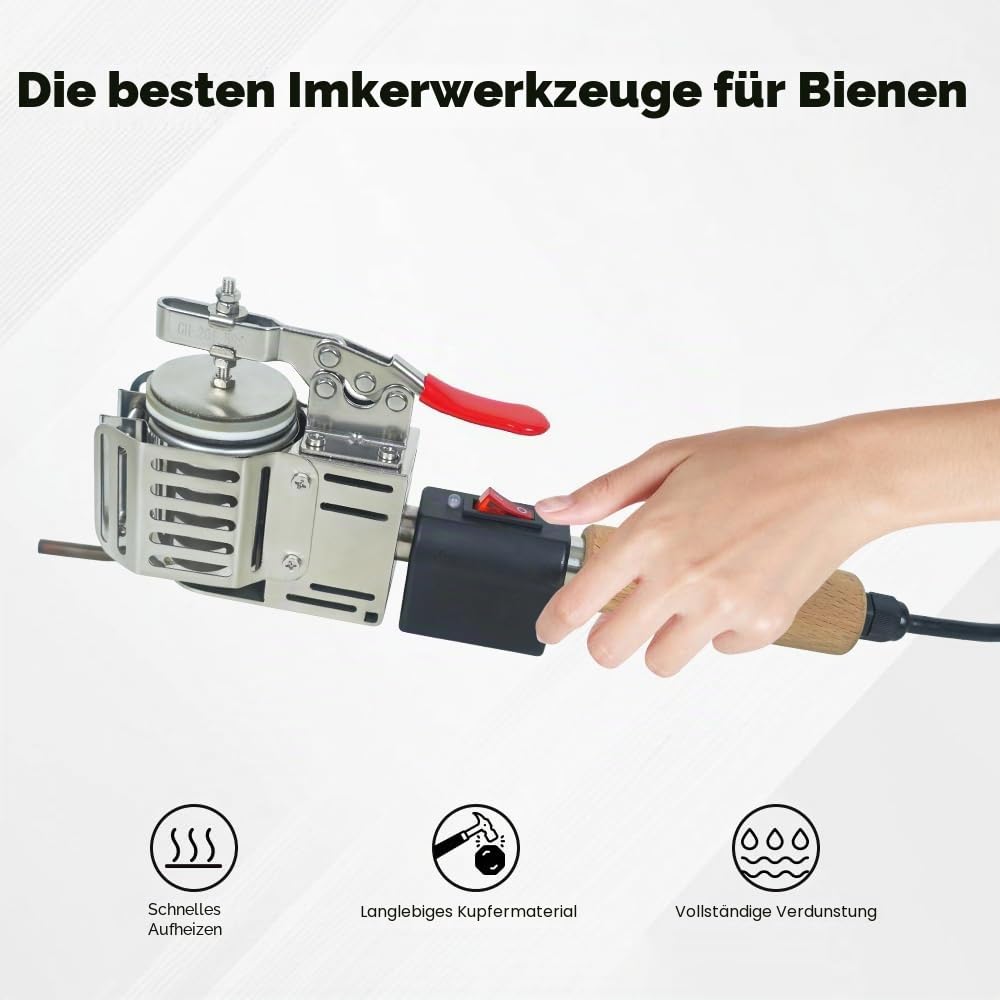 Oxalsäure Verdampfer, 180W 12V Vaporizer für Bienenstock, Imkereiausrüstung für Bienenstock, Thermostatische Steuerung, Keine Rückstände | Thermostatische Steuerung, keine Rückstände, Imkereiwerkzeuge für die Bienenstockwartung