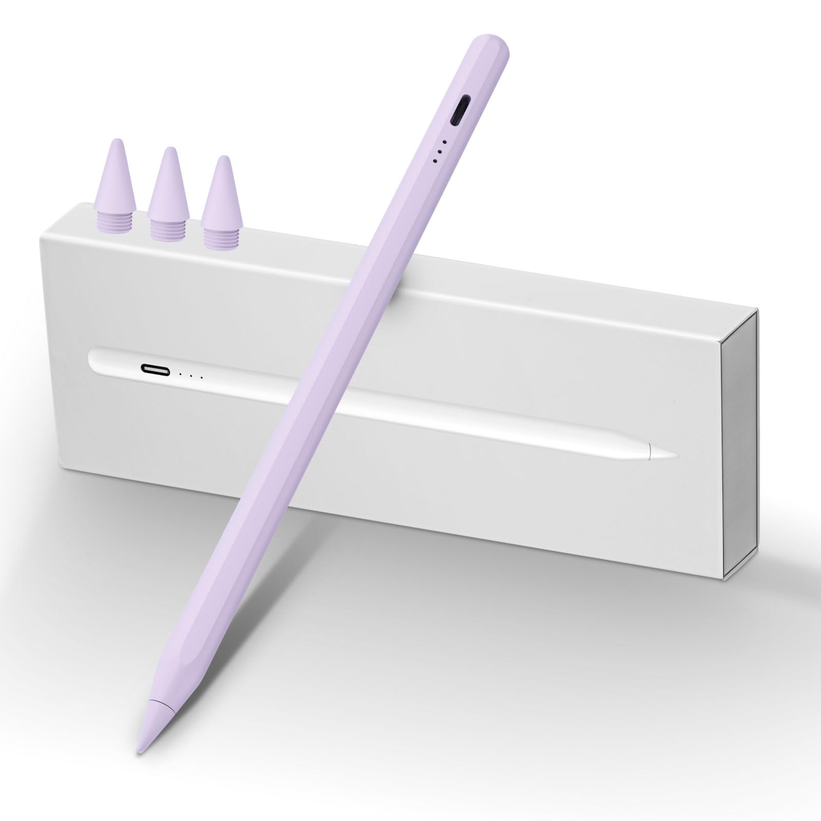 MEKO Penna per iPad 2018-2024 13 Minuti di Ricarica Rapida Pencil con Rifiuto del Palmo, Sensibilità di Inclinazione per iPad 6-10ª, iPad Air 3-5ª/13"/11", iPad Mini 5/6ª, iPad Pro 11"/12.9"(3-6ª)/13"