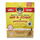 Brutus Bone Broth Hip and Joint Meal Toppers for Dogs Mega Pack (Chicken) - Bone Broth Powder with Chondroitin, Glucosamine & Turmeric - Makes 130oz of Liquid Bone Broth