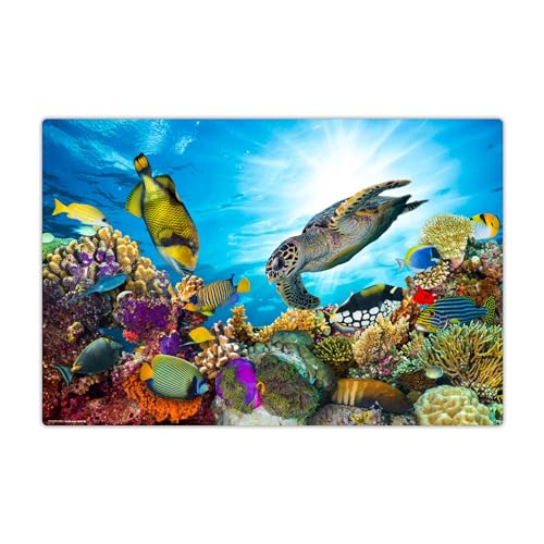 Children's Desk Mat, "Colourful Underwater World", Made of First-Class Durable Vinyl (Plastic), 60 x 40 cm - Image 2