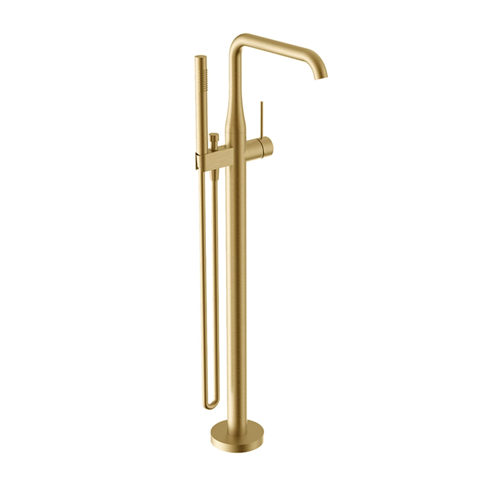 NZPOST Bath Mixer Taps with Shower Black Standing Bath Mixer Taps 360 Swivel Tap Hand Held Shower Head an