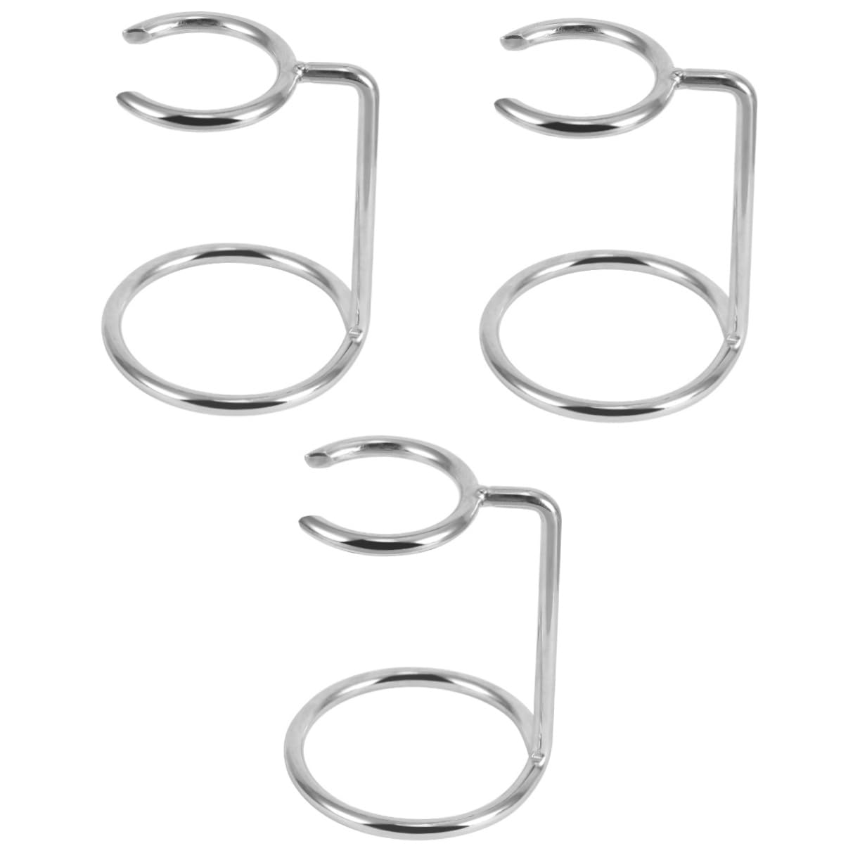 NOLITOY 3pcs Shave Brush Stand Sturdy Stainless Steel Holder for Razor Brush for Home Use