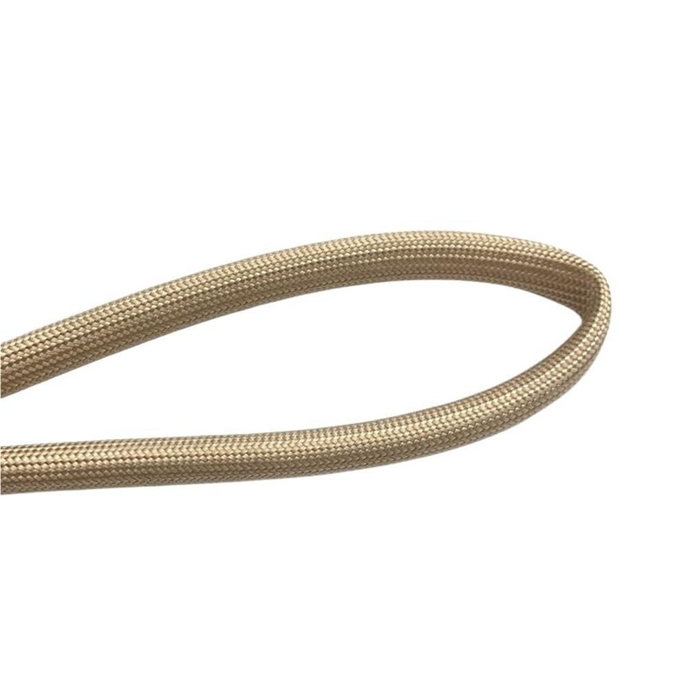 Gestione dei cavi Guaina in fibra di vetro intrecciata, tubo in morbida ad alta temperatura da 800 °C, guaina protettiva for cavi color caffè, 1 pezz0(12MMx10M)