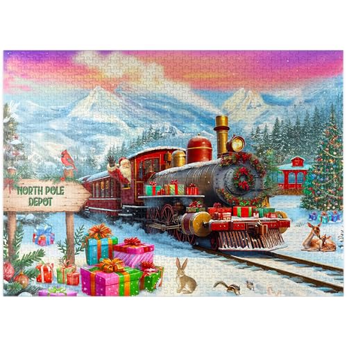 Festive Santa Christmas Train at The North Pole