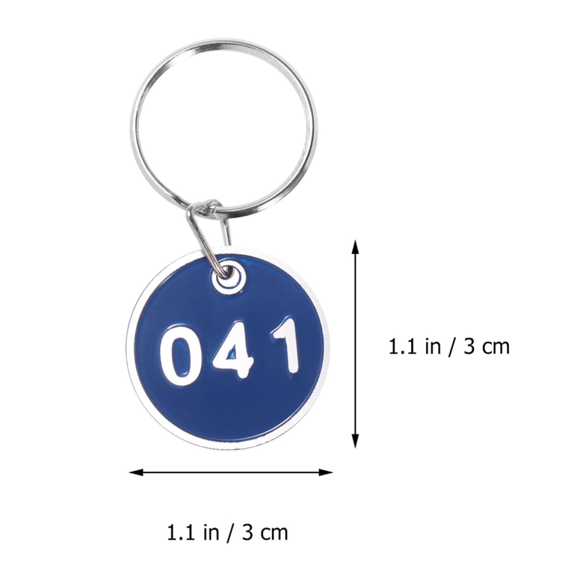 Targhette Numerate in Alluminio Blu, Set 100 Pezzi Anello