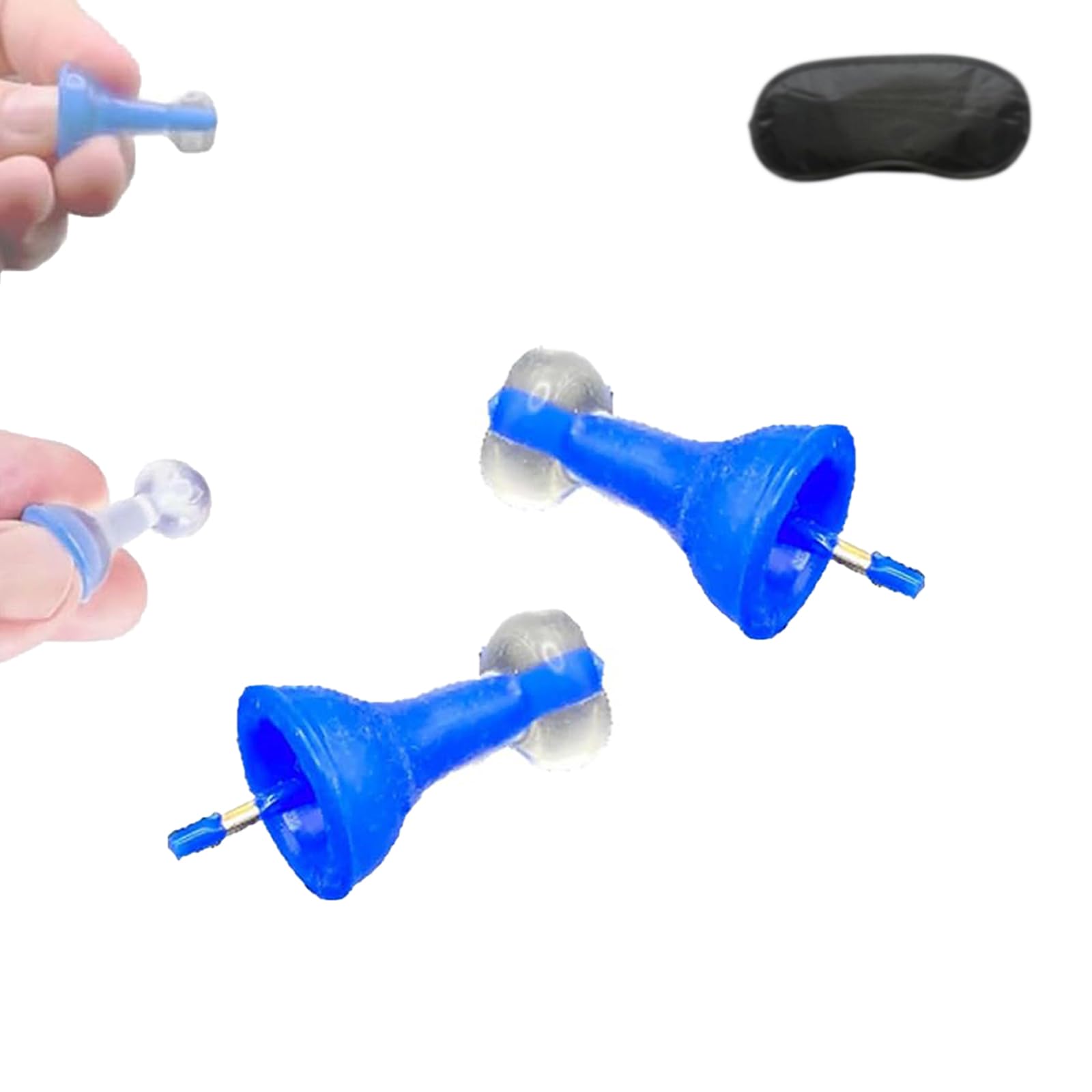Innovative Inflatable Earplugs, Upgraded Self-Adaptive Liquid Earplug, Ultra-Comfy Reusable Noise-Reducing Earplugs for Sleep Swimming Travel Airplanes Noise (1)