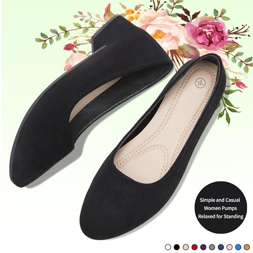 AISFAES Women Pumps Low Chunky Rounded Toe Heels Healed Dress Pumps Elegant Wedges Working Shoes2