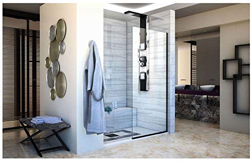 Dreamline Linea Single Panel Frameless Shower Screen 30 In. W X 72 In. H, Open Entry Design In Chrome, Shdr-3230721-01 #TOP1