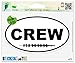 Crew Eight Rowing Oval Vinyl Car Bumper Window Sticker 5" x 3"
