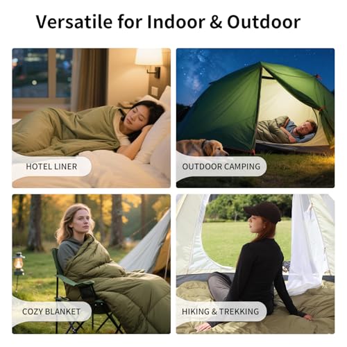 koldan Sleeping Bag for Adults – 4 Season Camping Sleeping Bag Lightweight for Backpacking & Hiking, Waterproof Shell, Warm & Roomy, Machine Washable,Backpacking Camping Sleeping - Image 7