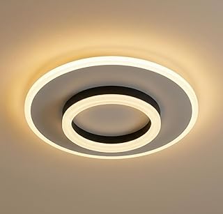 LED Ceiling Light 90 CRI Eye Comfort Lighting 3-Color Mode Anti-Glare Panel for Living Room, Bedroom & Office (Round Ceiling Light)