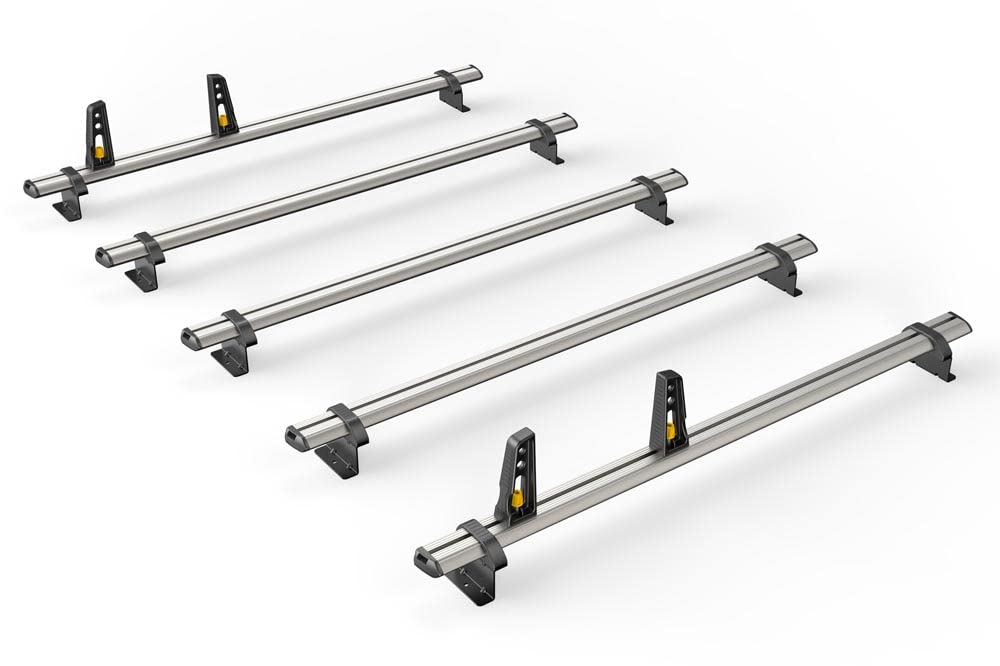 Van Guard 5 ULTIBar+ Aluminium Van Roof Bars + 4 load stops compatible with Interstar 2022-On | L3, L4 | H1, H2 | VG286-5