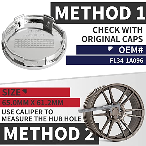 Cache moyeu 65mm pour capuchon centre roue KitsPro, lot de 4 - 3