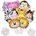 Produktbild 10 Stück Folienballon Tiere Helium set,Aufblasbar Luftballons Dschungel für Baby Junge Kinder Party Dekoration,Riesigen Tierkopf Ballons für1-2-3 -5-6-7-8-9-10 Jahre Geburtstags-deko-geschenk(40-60cm)