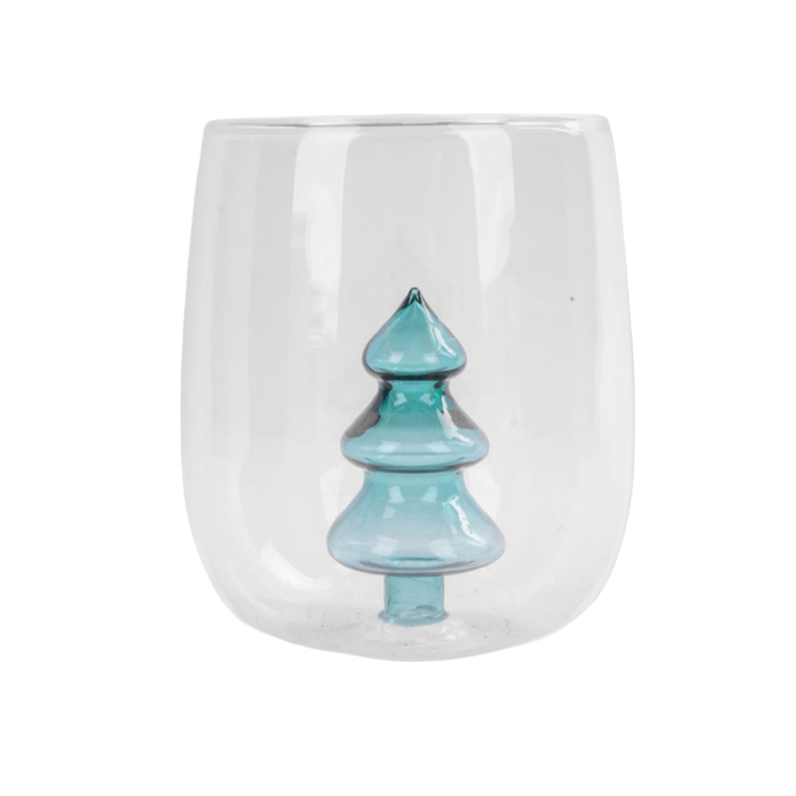 Yhplxyuus Unique Christmas Tree Glass Water Cup Safe Christmas Tree Glass Water Cup Drinkwares for Family Gatherings Portable Holiday Glasswares