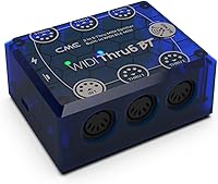 Vista 1 de CME WIDI Thru6 BT - MIDI Thru/Split de 2 entradas y 6 salidas con DIN de 5 pines y MIDI Bluetooth - tecnología a prueba de futuro, transferencia