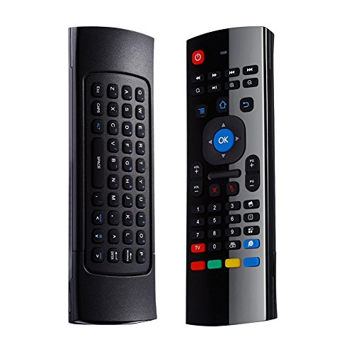 YFish Air Mouse 2.4G MX3 Clavier Télécommande sans Fil A Distance (QWERTY) Mini Remote Contrôle Infrarouge pour Android Smart TV Box IPTV HTPC Mini PC Windows iOS Mac Xbox Cover