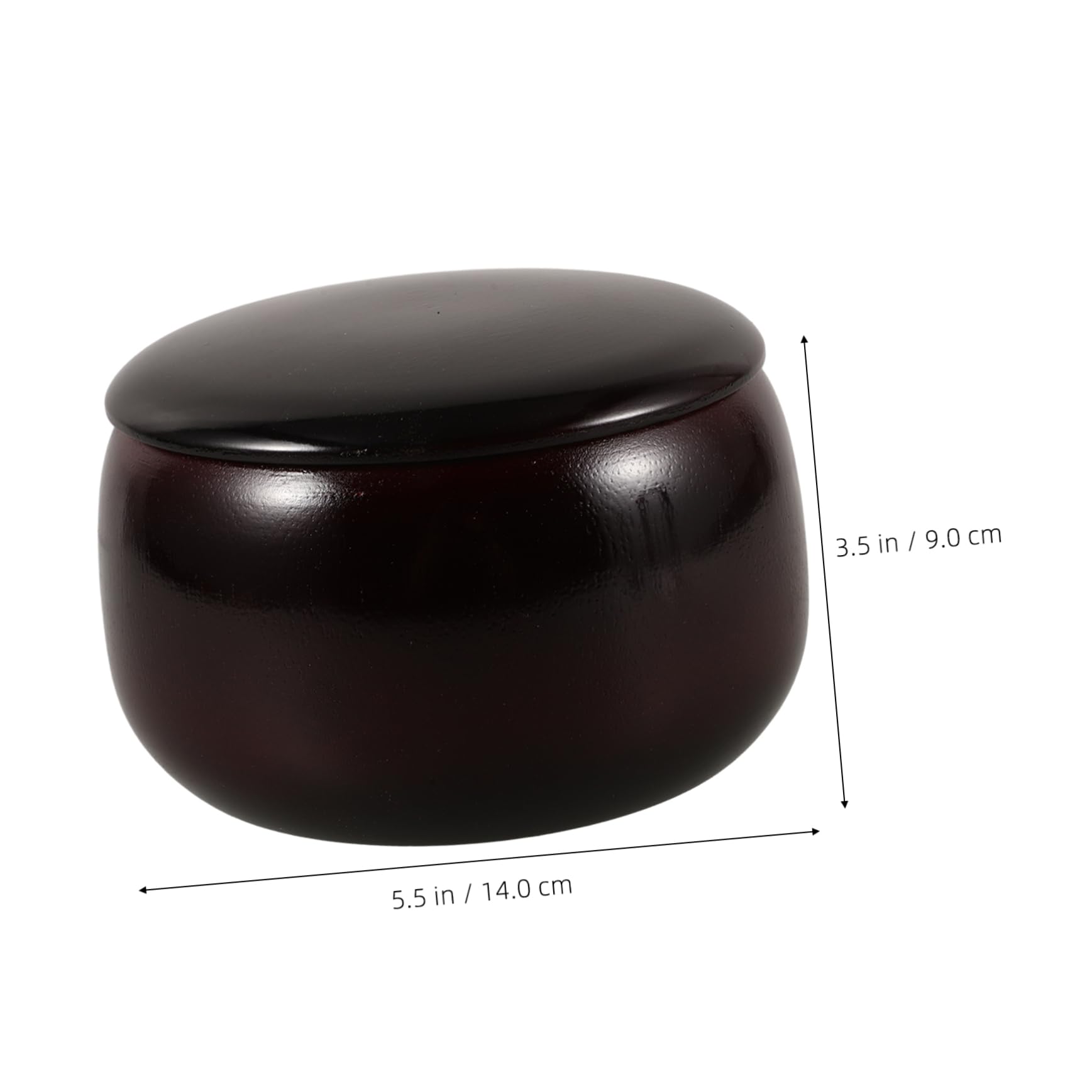 ifundom Boîte de Rangement pour Jeux D’échecs et Go, Pot en Bambou Nanmu Rouge, Grosse Capacité, Résistant aux Chocs, pour Étudiants et Garçon et Filles, Adaptée Rangement des Pièces