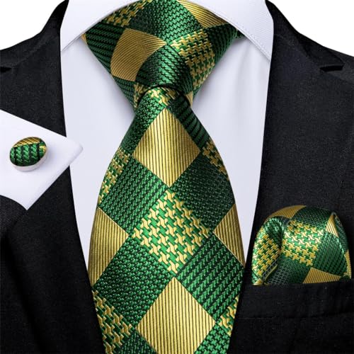 Set de Corbata para Hombre Verde Oliva miniatura 2