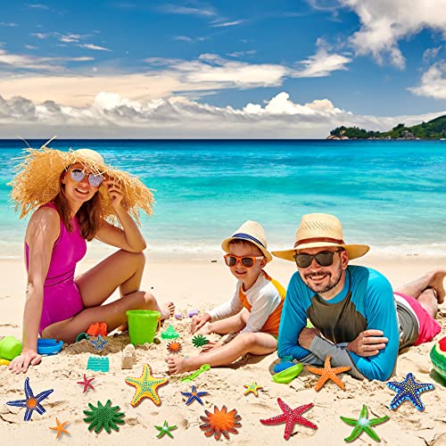 Yujun 16 Pieces Big Diving Pool Toys, Beach Colorful Starfish Summer Swimming Underwater Pool Toys Soft Rubber Dive Throw For Kids Birthday Swimming Pool Party Favors Fish Tank Stuffer (2 Sizes) #TOP5
