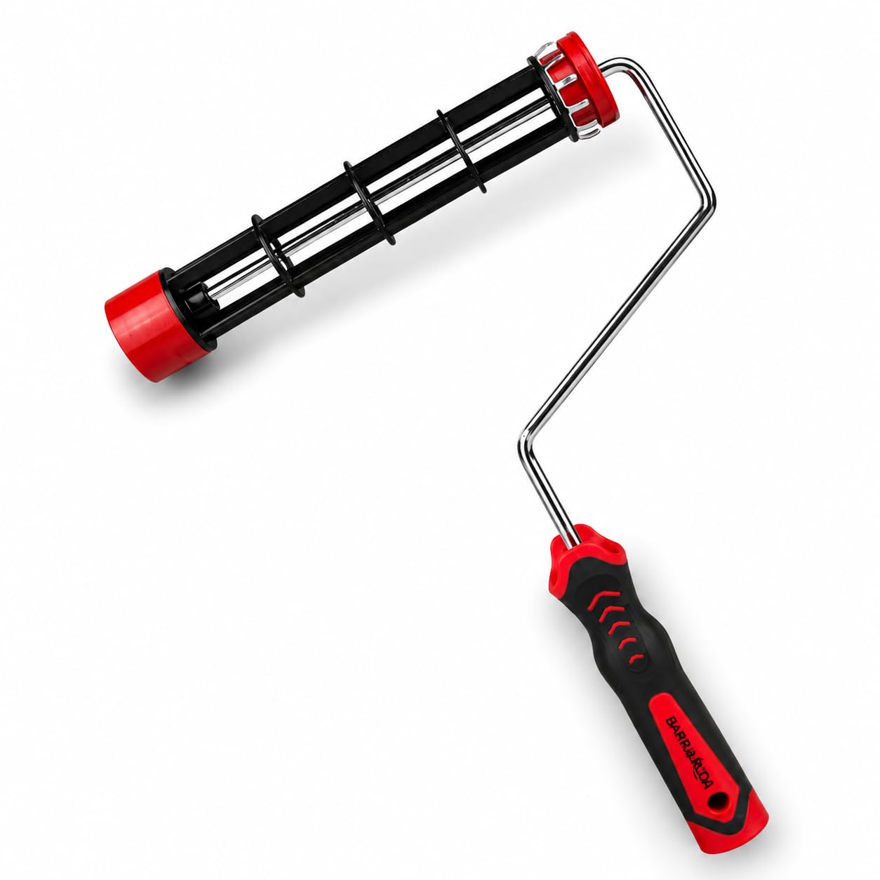 Blue Dolphin Malerset Komplett 9L Farbeimer mit Abstreifgitter 25 cm Farbroller 2 Farbwalzen 13 mm Malerrolle Rollenbügel Malerkrepp 48 mm x 33 m Renovierungsset