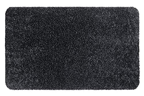 HAMAT Aquastop Teppich für den Innenbereich, aus Baumwolle und Polyester, Graphit, 60 x 100 cm