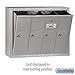 Salsbury Industries 3504ASU Surface Mounted Vertical Mailbox with 4 Doors and USPS Access, Aluminum
