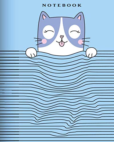  Notebook: cat lovers Lined pages, Extra large (8 x 10) inches, 120 pages, White paper (Cute cats notebook)